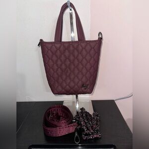 Lug Tiptoe Matte Luxe VL Crossbody Bag NWOT Wine